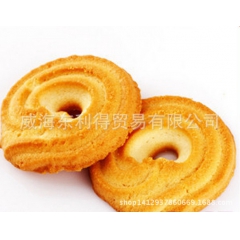 韩国海太黄油曲奇饼干不甜不腻 奶香浓郁 香酥可口86克一箱2...