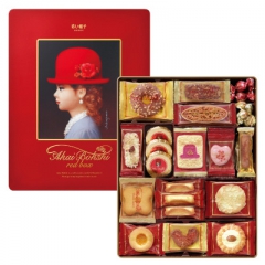 日本千朋红帽子曲奇饼干礼盒536g精致高档风味曲奇中秋婚庆礼...