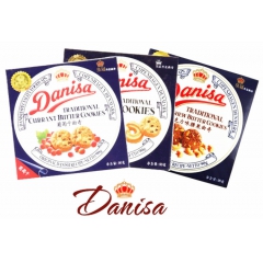 原装进口 丹麦皇冠曲奇90克 整箱36盒可混配批发