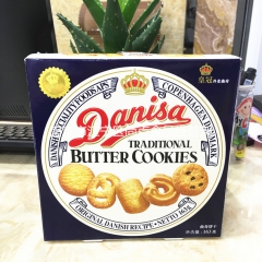 印尼丹麦原装进口 163g皇冠曲奇 整箱24盒 皇冠曲奇饼干...