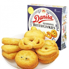 皇冠丹麦葡萄干曲奇 原味腰果葡萄三种口味90克 原装进口零食