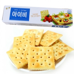 韩国进口儿童休闲食品零食批发海太IVY苏打饼干咸味58g*2...