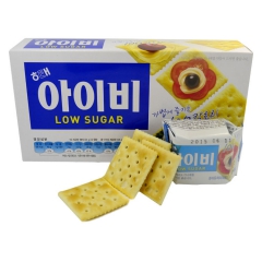韩国休闲食品批发 海太IVY无糖咸味苏打饼干 低脂低卡135...