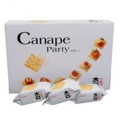 韩国进口 CROWN可拉奥 太口微咸苏打饼干 原味低卡280...