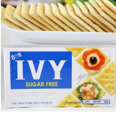 韩国进口食品 海太IVY 无糖咸苏打饼 58 批发 零食