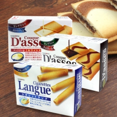 行货!日本进口饼干三立D‘asses白巧克力夹心薄酥饼干90...