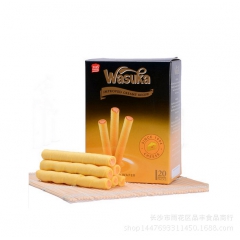 马来西亚进口哇酥咔夹心蛋卷芝士/巧克力/咖啡24支独立小包盒...