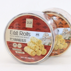 RS进口休闲零食品批发澳门金语 肉松蛋卷手工制作2味可选22...