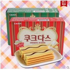 韩国进口食品 韩国零食 可拉奥奶油蛋卷 144g 20盒一箱