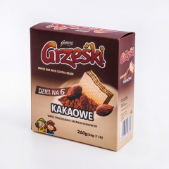 波兰进口零威化饼干食格瑞克可可酱威化饼干进口休闲食品260g