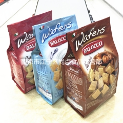 意大利进口零食 百乐可 榛仁味250g 可可 牛奶膨化威化饼...