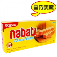印尼进口食品 休闲零食丽芝士纳宝帝奶酪威化饼干145g批发