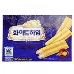 韩国进口零食品 可拉奥crown榛子瓦巧克力蛋卷 奶油威化饼...