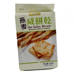 香港进口 典享 燕麦咸饼干 408克1箱15包批发
