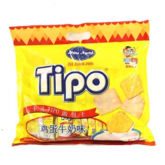 正品行货假一罚万 越南进口 丰灵TIPO面包干250g牛奶鸡...