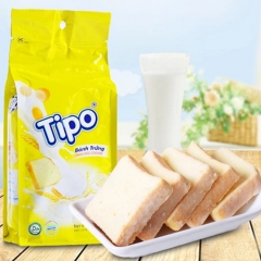 越南进口tipo面包干 白巧克力饼干办公室零食135g*40...