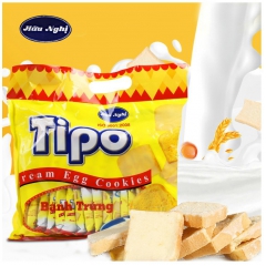 越南特产TIPO面包干白巧克力鸡蛋牛奶味饼干300g  友谊...