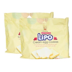 越南进口休闲零食饼干 lipo利葡黄油味面包干300g