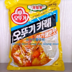 批发不倒翁咖喱粉韩国原装进口奥土基咖喱饭调味料微辣中辣100...