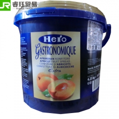 瑞士进口 HERO 英雄杏味大桶装果酱 4.25kg 进口果...