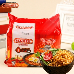 马来西亚进口妈咪火辣咖喱快熟面76g*5连包 进口速食面方便...
