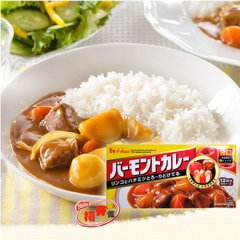 日本进口咖喱 好侍佛蒙特咖喱块 蜂蜜苹果味甜口咖喱 甘口 2...