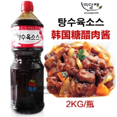 韩国进口调味酱 美谈彩糖醋肉酱 韩国料理专用2kg*8瓶/箱