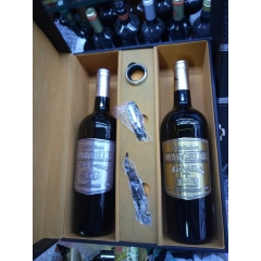 批发 法国原装进口干红 玛歌名图干红葡萄酒1*2瓶 双支皮盒...