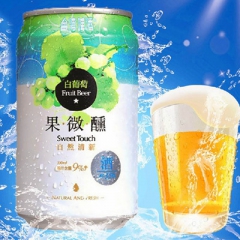 台湾啤酒原装进口果微醺系列白葡萄口味330ml罐装水果啤酒