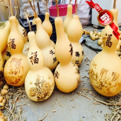 低价位半机雕半手工烙画大葫芦 葫芦原材料 烙画工艺葫芦聊城厂...