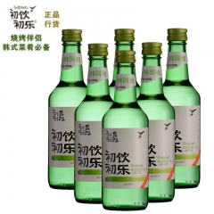 韩国进口 乐天初饮初乐烧酒/清酒 360ml 竹炭酒 真露酒...