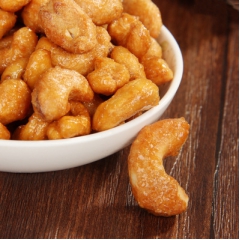 一件代发-原味炭烧带皮腰果零食坚果小吃干果腰果仁250g包邮...