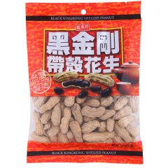 台湾原装进口 盛香珍黑金刚带壳花生（原味）160g/袋装 正...