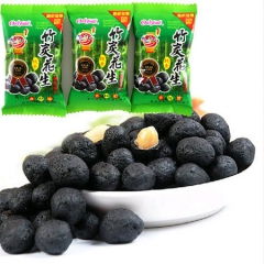 台湾进口 海龙王竹炭花生 休闲零食 2.5kg*4入/件散装...