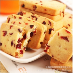 特级进口蔓越莓饼干  易拉罐装零食 供电商微商贴牌 批一件代...