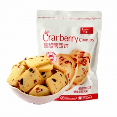 休闲零食品 巴拿米美国蔓越莓纯手工曲奇饼干进口黄油 170g...
