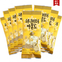 韩国进口零食 gillim天然蜂蜜黄油大杏仁35g/袋杏仁坚...