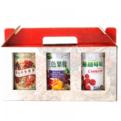 包邮 台湾进口食品坚果蔓越莓干即品三色果干中秋礼盒送礼礼品盒