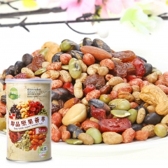 AW-台湾进口休闲零食即品坚果荟萃180g铁罐装混合果仁果干...