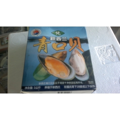 新西兰原装进口可生食新鲜冷冻青口贝 翡翠贻贝冷冻海鲜水产