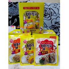 韩国进口不倒翁拌饭调料蔬菜 烤肉 海鲜 虾芝士 24g*40...