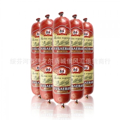 进口卢布肠俄罗斯熏制火腿肠火鸡肉香肠无添加纯肉火腿400g