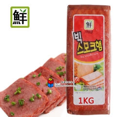 韩国进口火腿肠 熏制香肠 部队火锅原料大林火腿1kg *10...