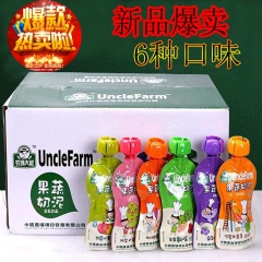 农场大叔果蔬奶泥热带水果味6味 乳饮品 1*10斤/箱 ge