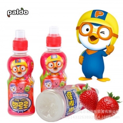 韩国进口食品批发 宝露露草莓味儿童饮料235ml*24果味饮...