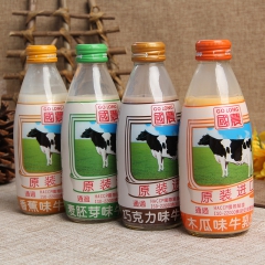 国农果味牛乳饮品233ml 进口含乳饮料 进口瓶装常温牛乳饮...