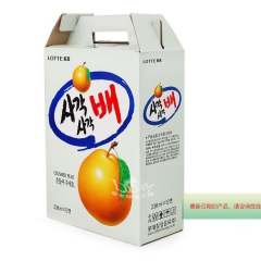 韩国进口 乐天粒粒梨果肉果汁238ml*12新浓缩饮料 整箱...