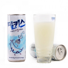 韩国进口 乐天牛奶味苏打碳酸饮料250ml 苏打汽水 批发零...