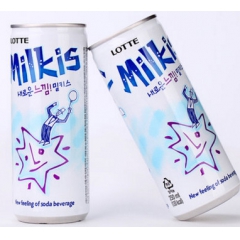 韩国进口饮料批发LOTTE乐天牛奶苏打水碳酸饮料可乐汽水饮品