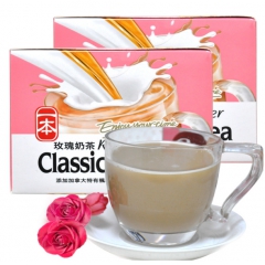 进口饮料一本etime玫瑰奶茶105g 台湾冲调速溶速溶饮品...